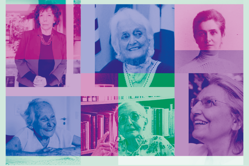 Foto de mulheres homenageadas no projeto Pioneiras da Ciência, do CNPq. Ilustração: Francisco George Lopes/Secom UnB